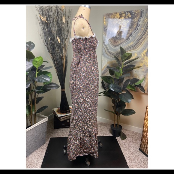 SOLD on Mercari 🌸VINTAGE 70s Long Maxi Floral Country Dress Ruffles Summer - Picture 3 of 6